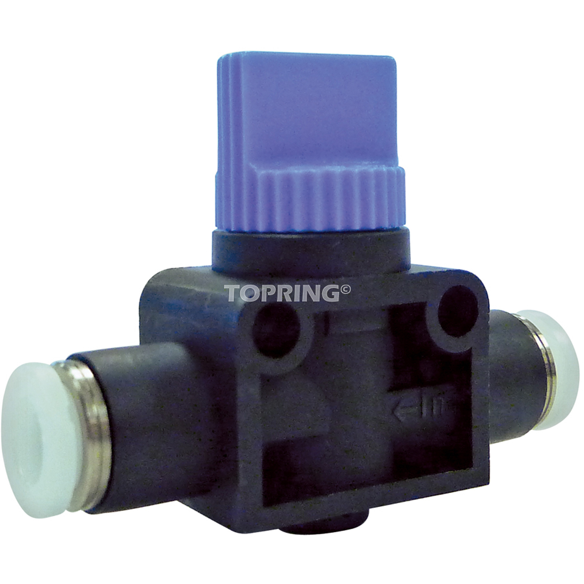 Vanne double manuelle union droit, Entrée d'air 1/2" NPT, Sortie 1/2" NPT, 150 psi