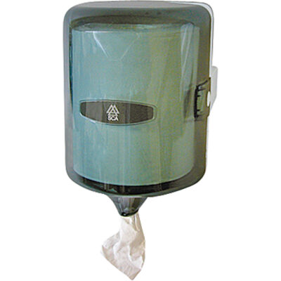Distributeur d'essuie-mains, Dévidoir central, 8,5" la x 10" p x 12,8" h