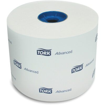 Papier hygiénique, Rouleau Haute capacité, 2 Pli, Longueur 312,5', Blanc