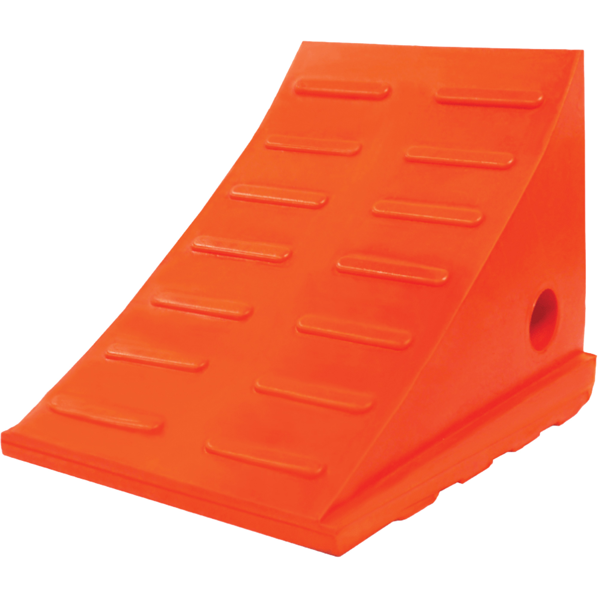 Cale-roue polyvalente de 15 tonnes, Uréthane, Orange
