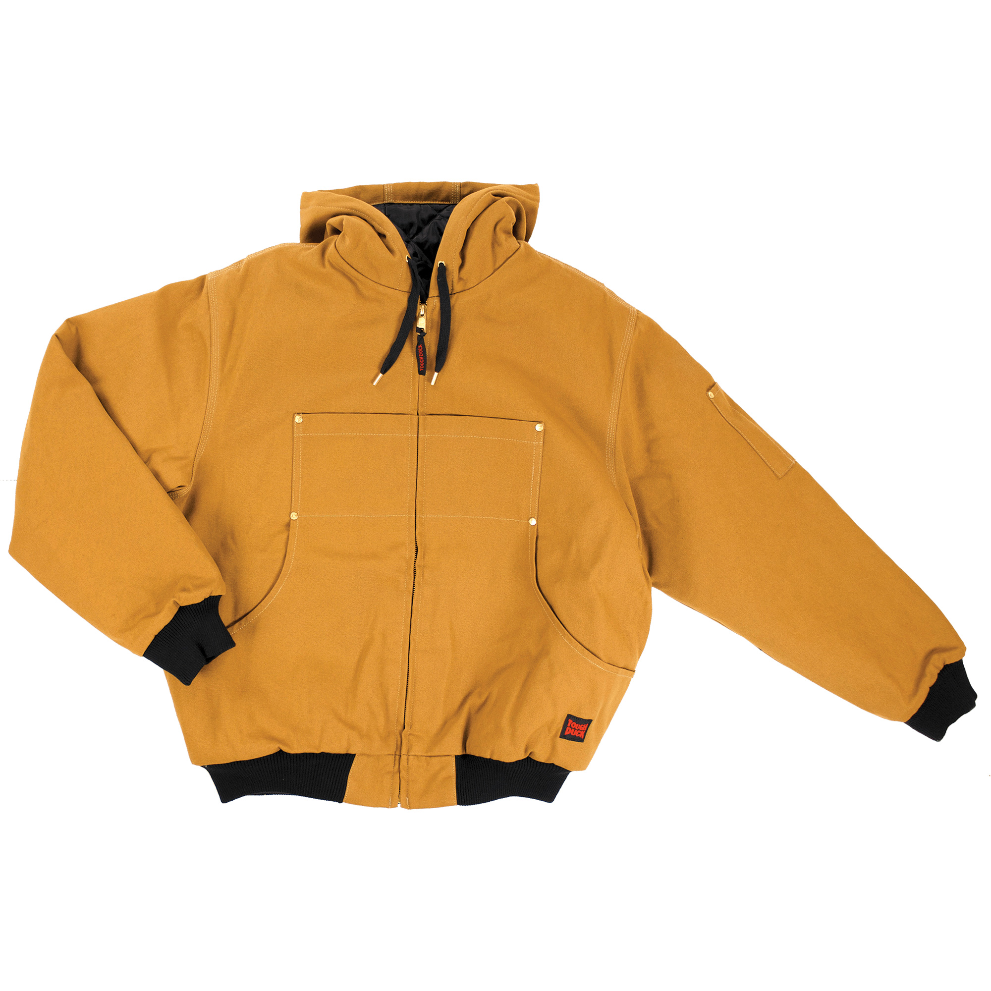 Blouson d'aviateur en toile lourde avec capuchon, Hommes, 2T-Grand, Brun