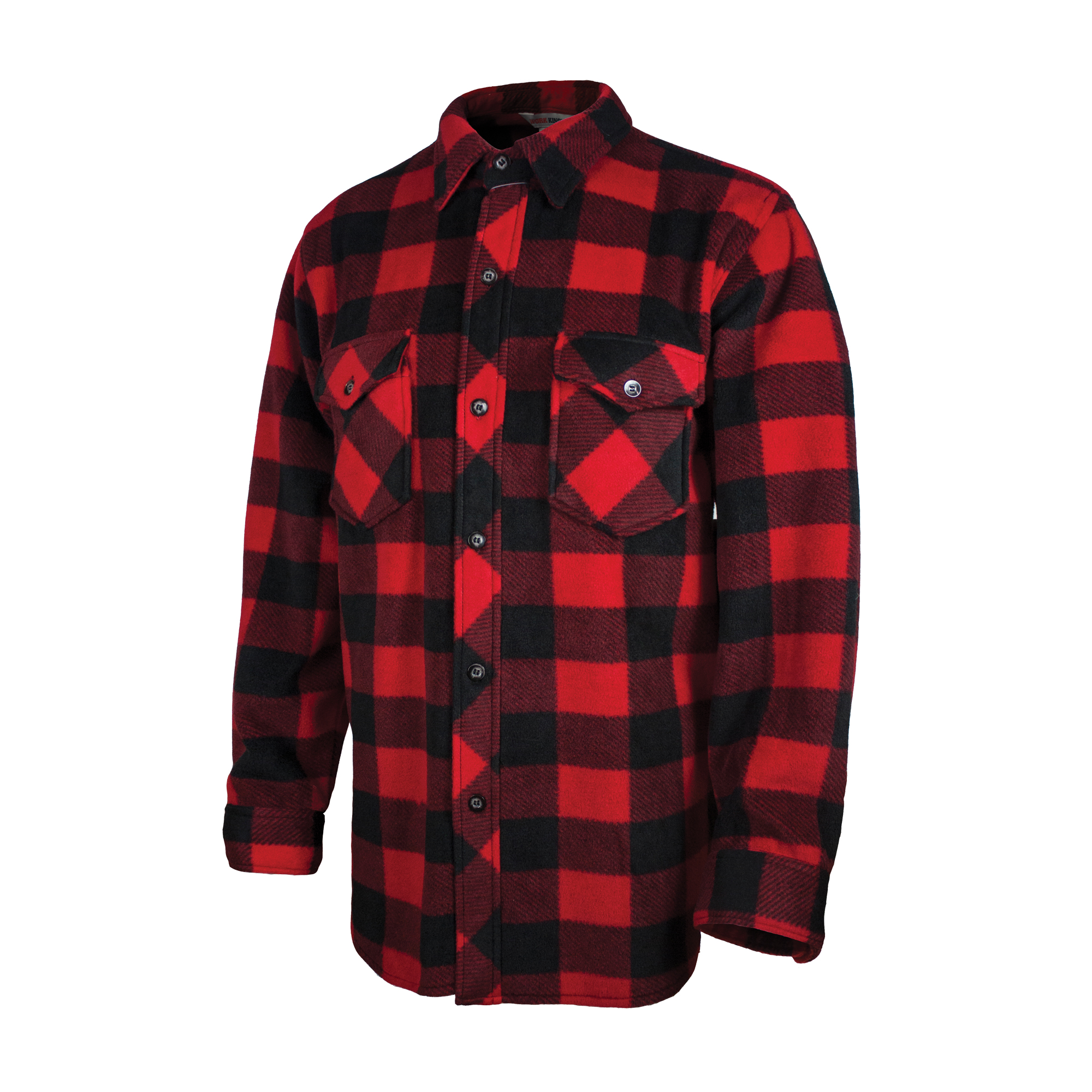 Chemise à carreaux en molleton solaire, Hommes, 2T-Grand, Rouge