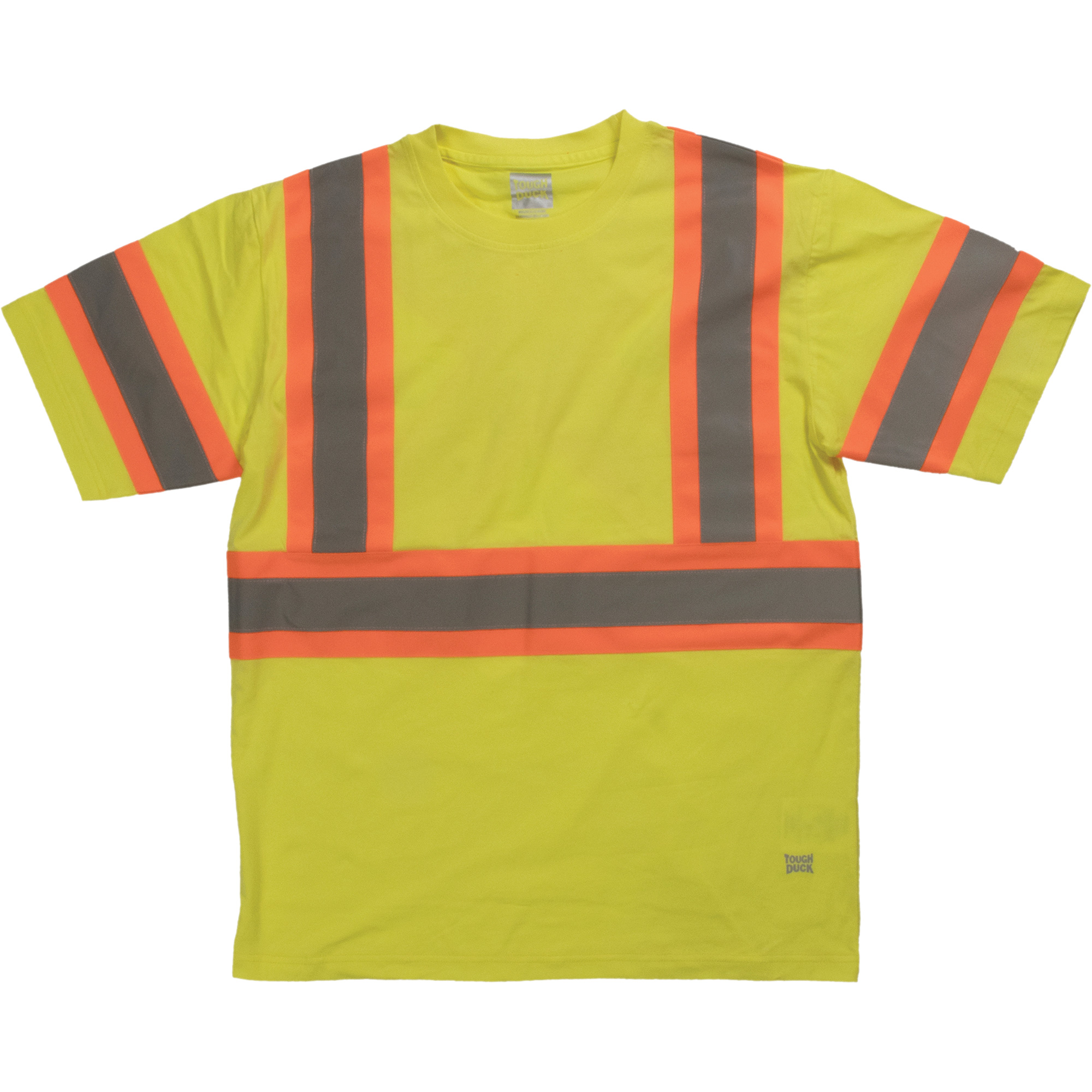Chemise de sécurité à manches courtes, Coton, 5T-Grand, Jaune lime haute visibilité