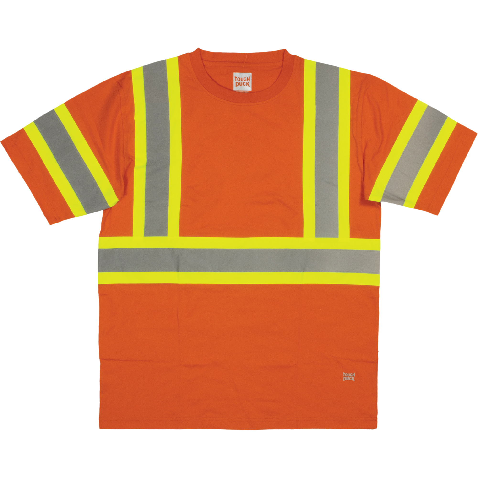 Chemise de sécurité à manches courtes, Coton, Grand, Orange haute visibilité