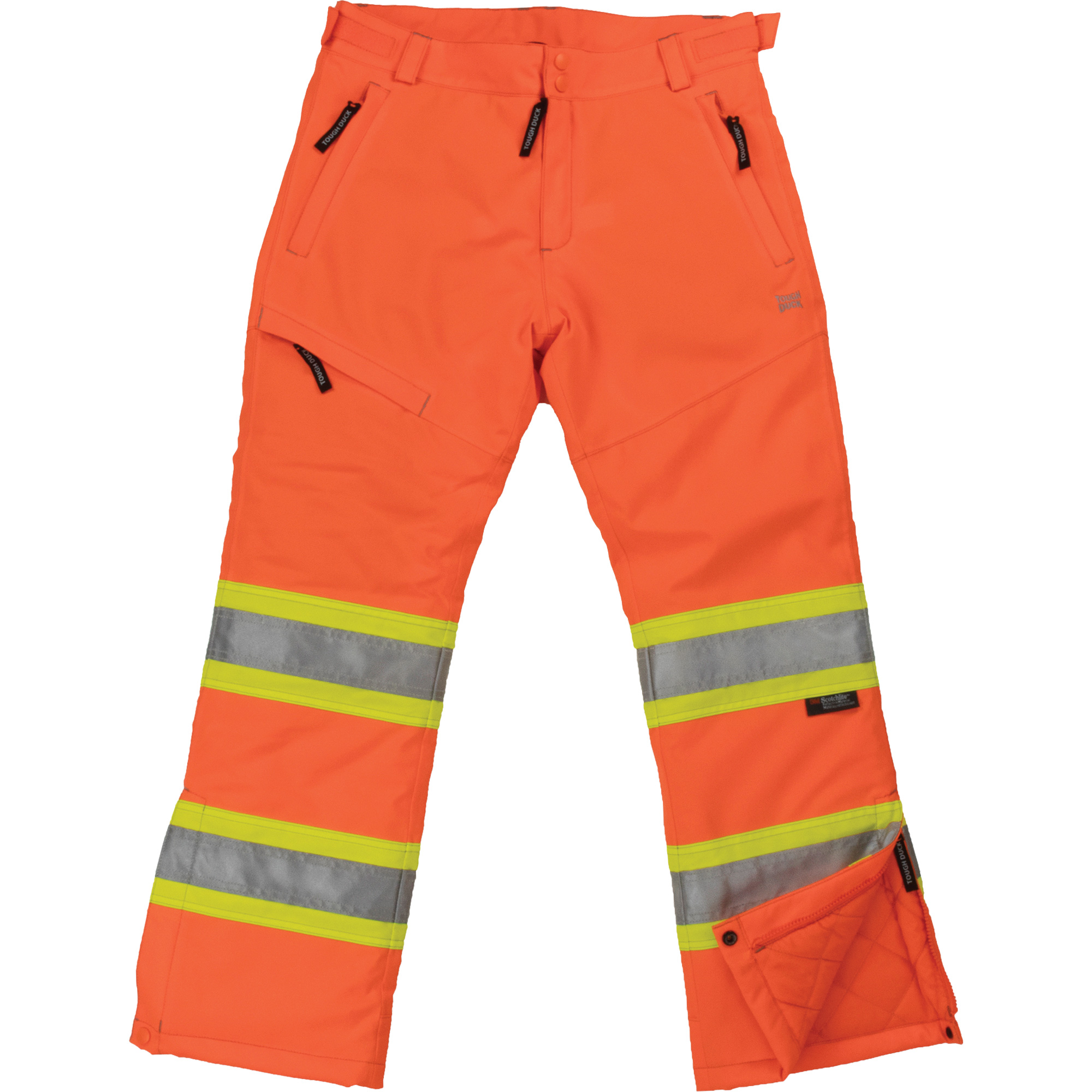 Pantalon de sécurité isolant et extensible pour femmes, Polyester, T-Grand, Orange haute visibilité