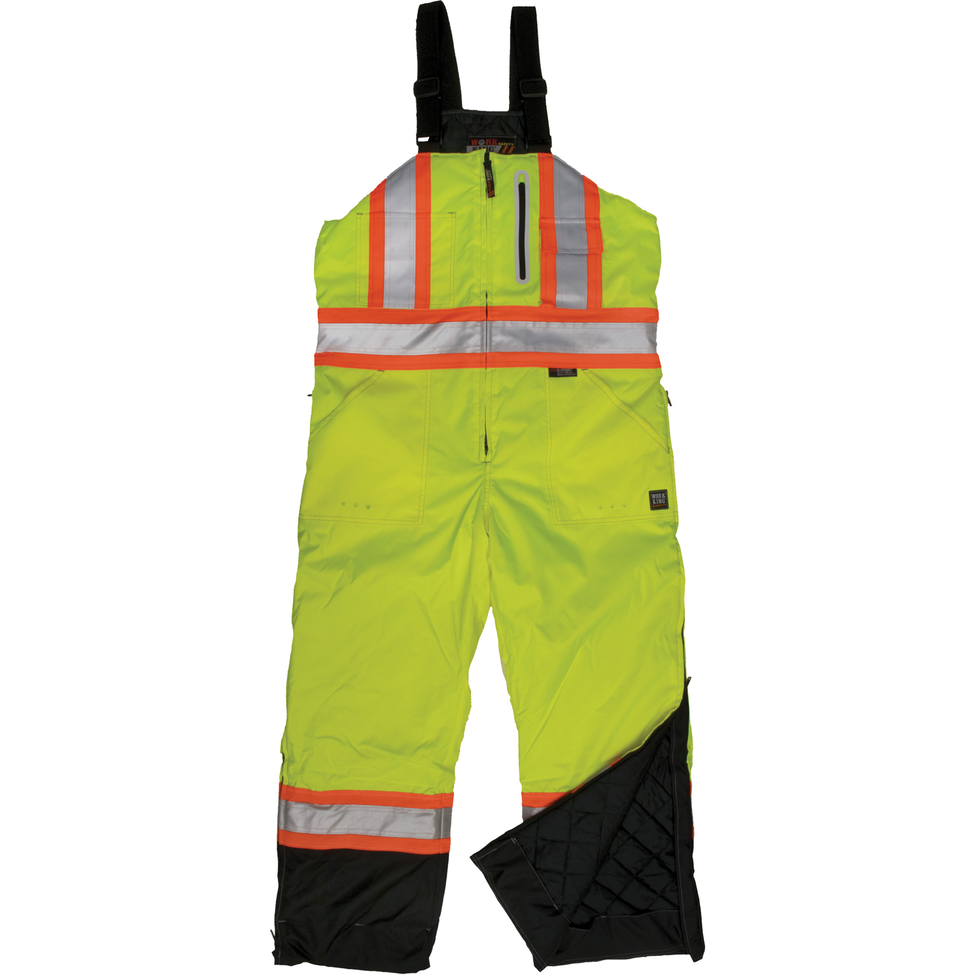 Salopette de sécurité isolante en tissu indéchirable, Polyester, 5T-Grand, Jaune lime haute visibilité