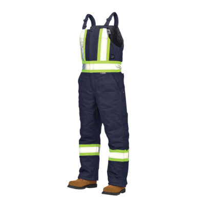 Salopettes de sécurité doublée en canevas, Coton, 3T-Grand, Bleu marine