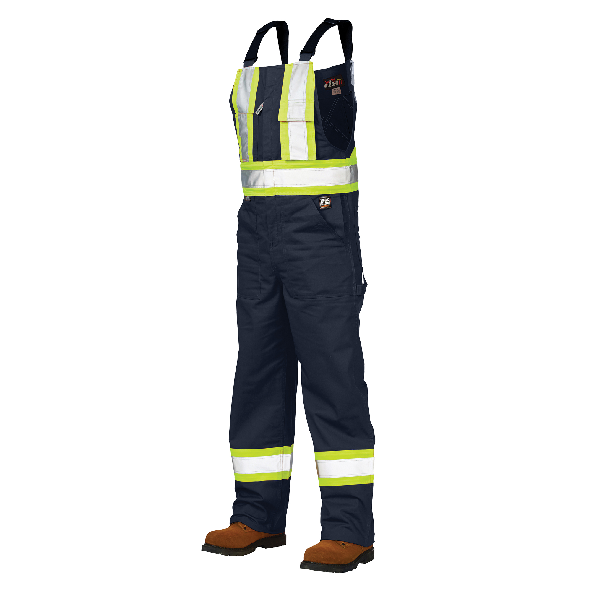 Salopettes de sécurité non doublée, Poly-coton, 3T-Grand, Bleu marine