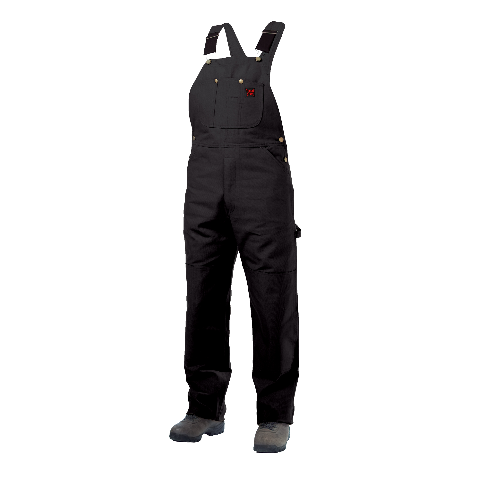 Salopettes en canevas de coton non doublée, Hommes, Moyen, Noir