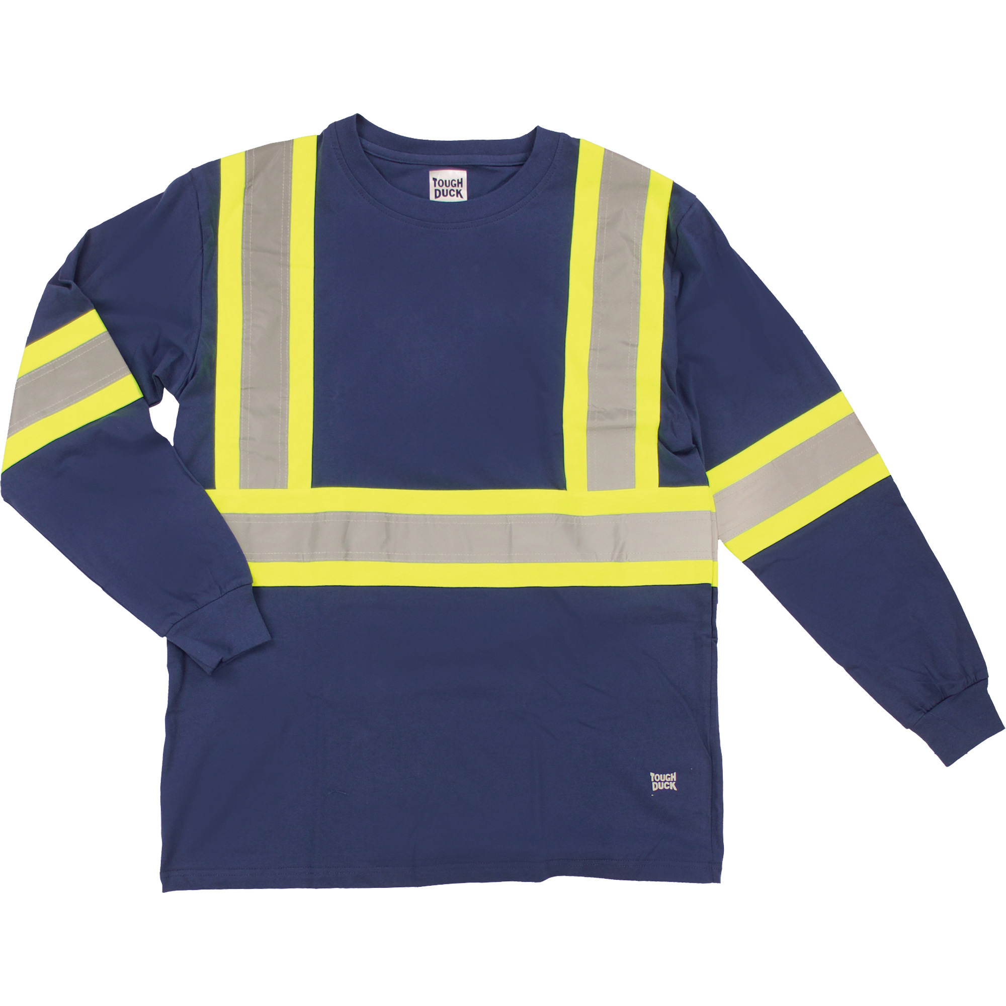 T-shirt de sécurité à manches longues, Coton, 5T-Grand, Bleu marin