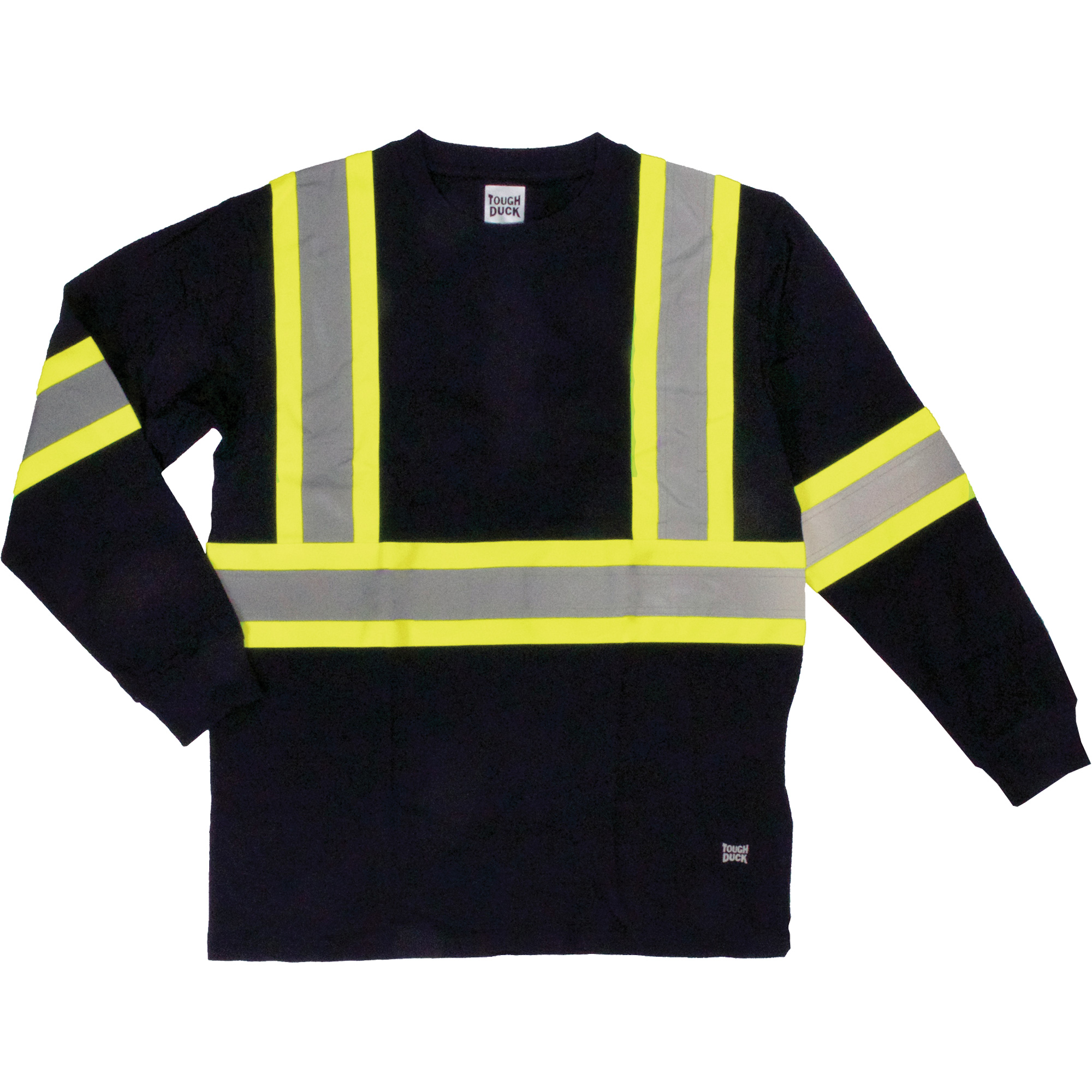 T-shirt de sécurité à manches longues, Coton, 5T-Grand, Noir