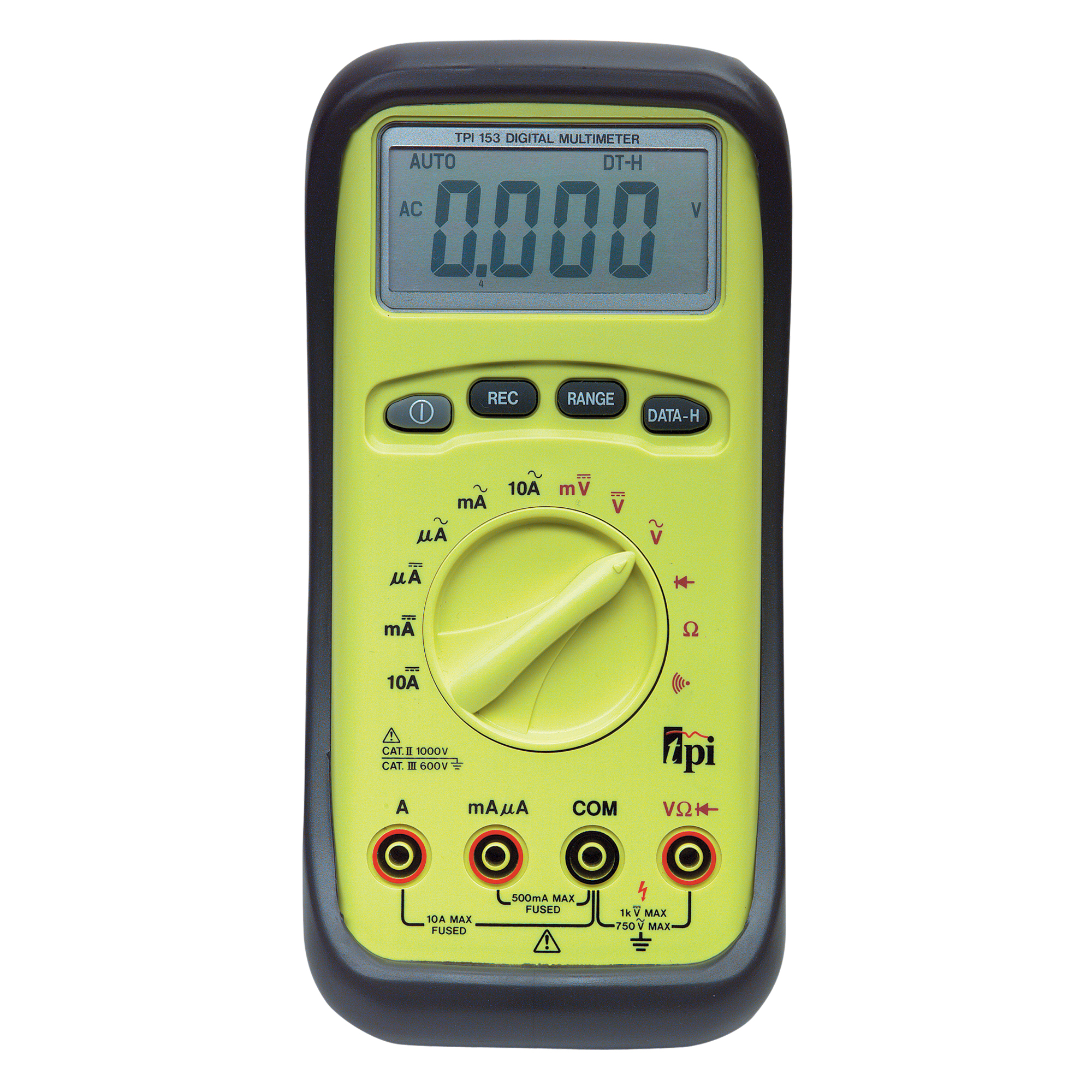 Multimètre à auto-télémétrie, Tension c.a./c.c., Courant c.a./c.c.