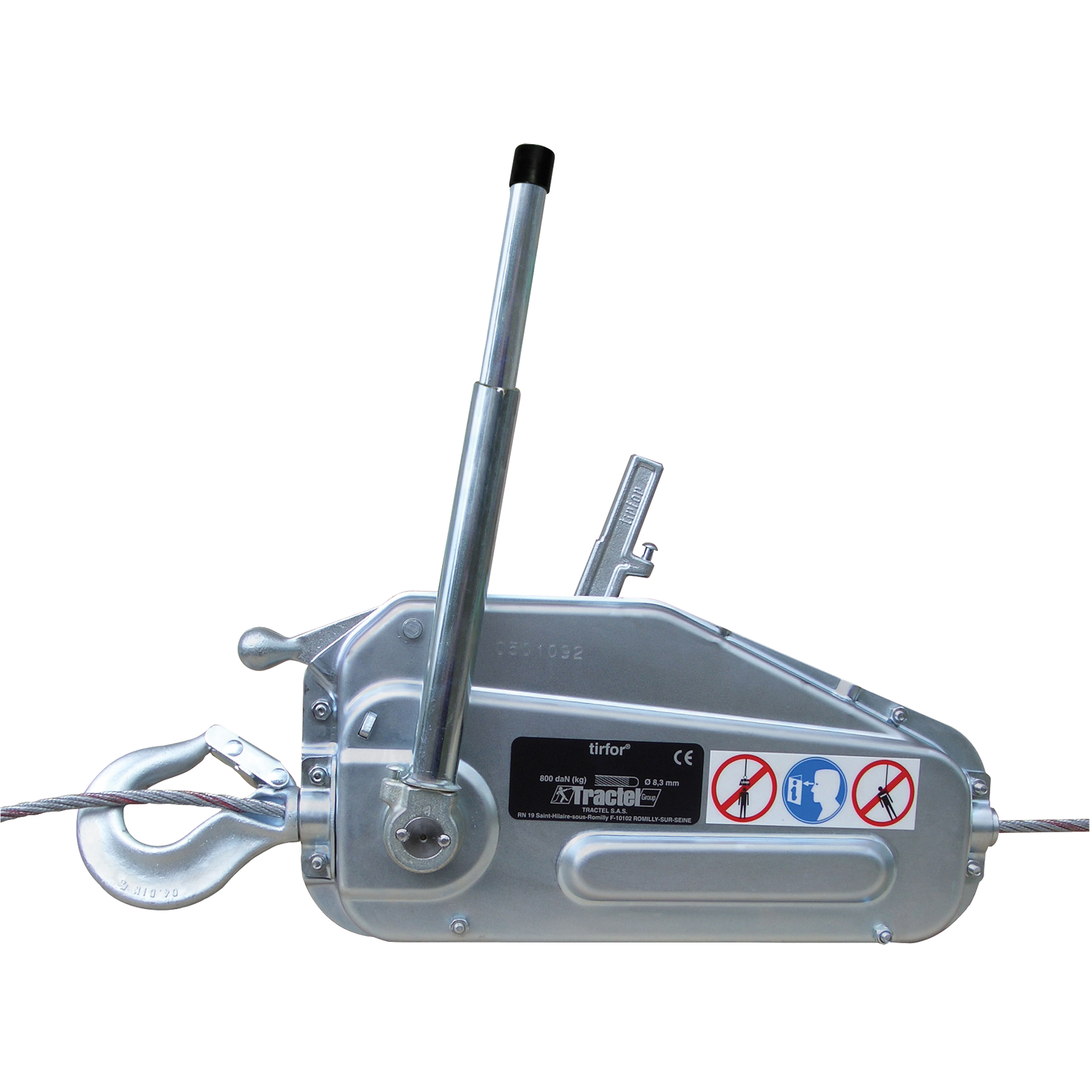 Palan à câble d'acier TirforMD - TU17, Diamètre du fil 5/16", Capacité 2000 lb (1 tonne)