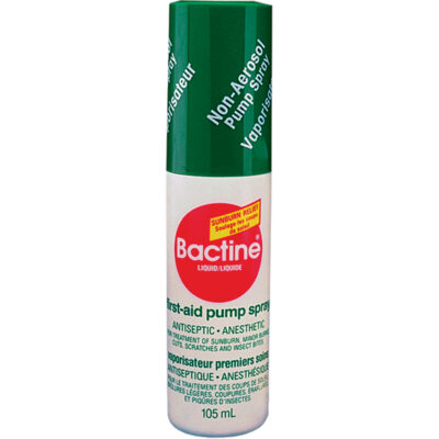 Traitement de premiers soins BactineMD, Liquide
