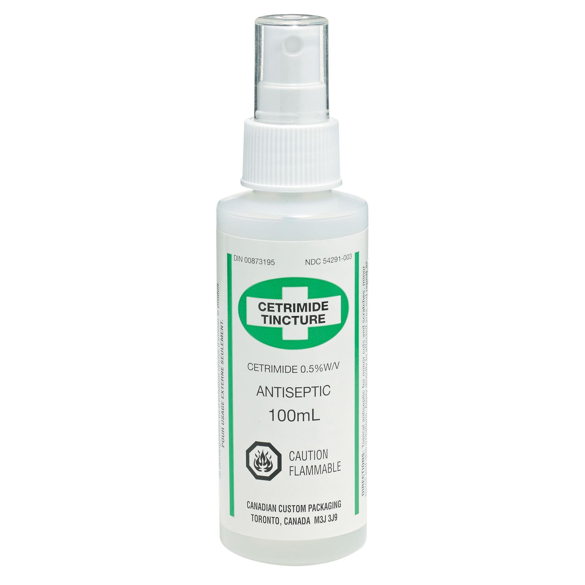 Traitement topique Cetrimide, Liquide, Antiseptique