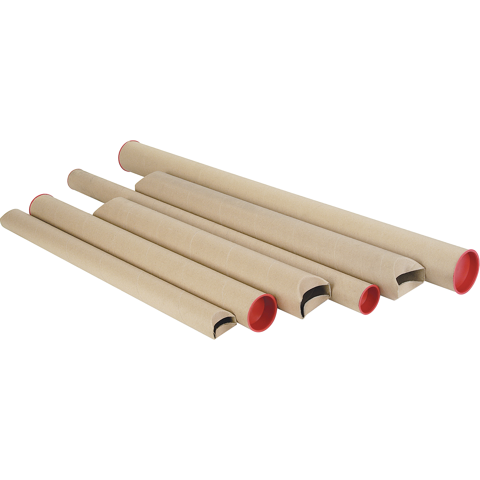 Tubes postaux Snap-Seal, Ronde, 2" la x 30" lo