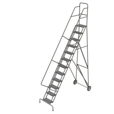 Échelles roulantes, 12 marches, Strié, Hauteur 126"