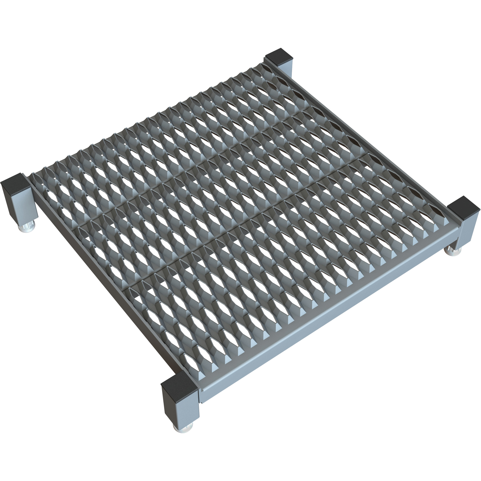 Plateforme de travail en une étape à hauteur réglable, 24" la x 24" pr, Capacité de 800 lb, Entièrement soudé