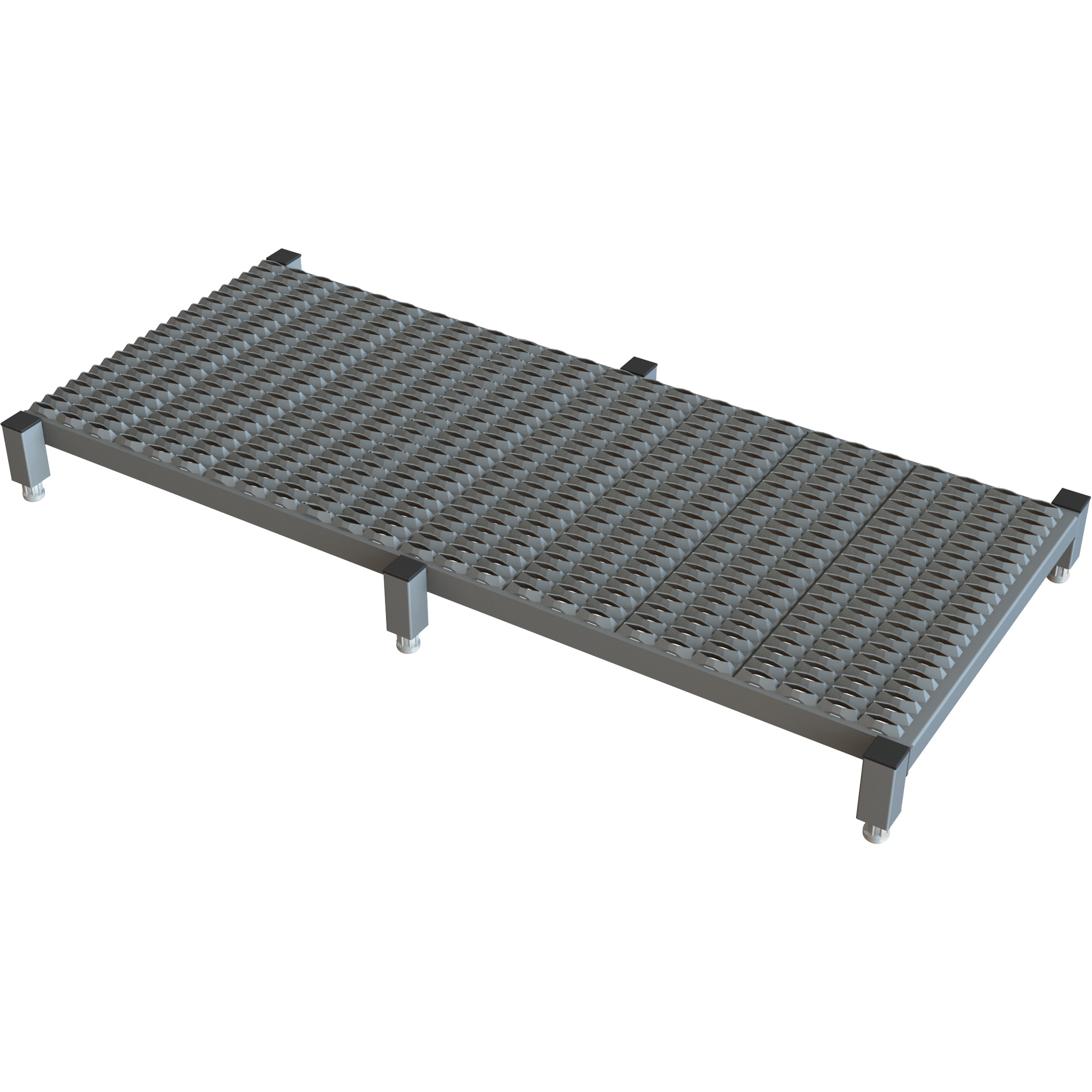 Plateforme de travail en une étape à hauteur réglable, 24" la x 59" pr, Capacité de 800 lb, Entièrement soudé
