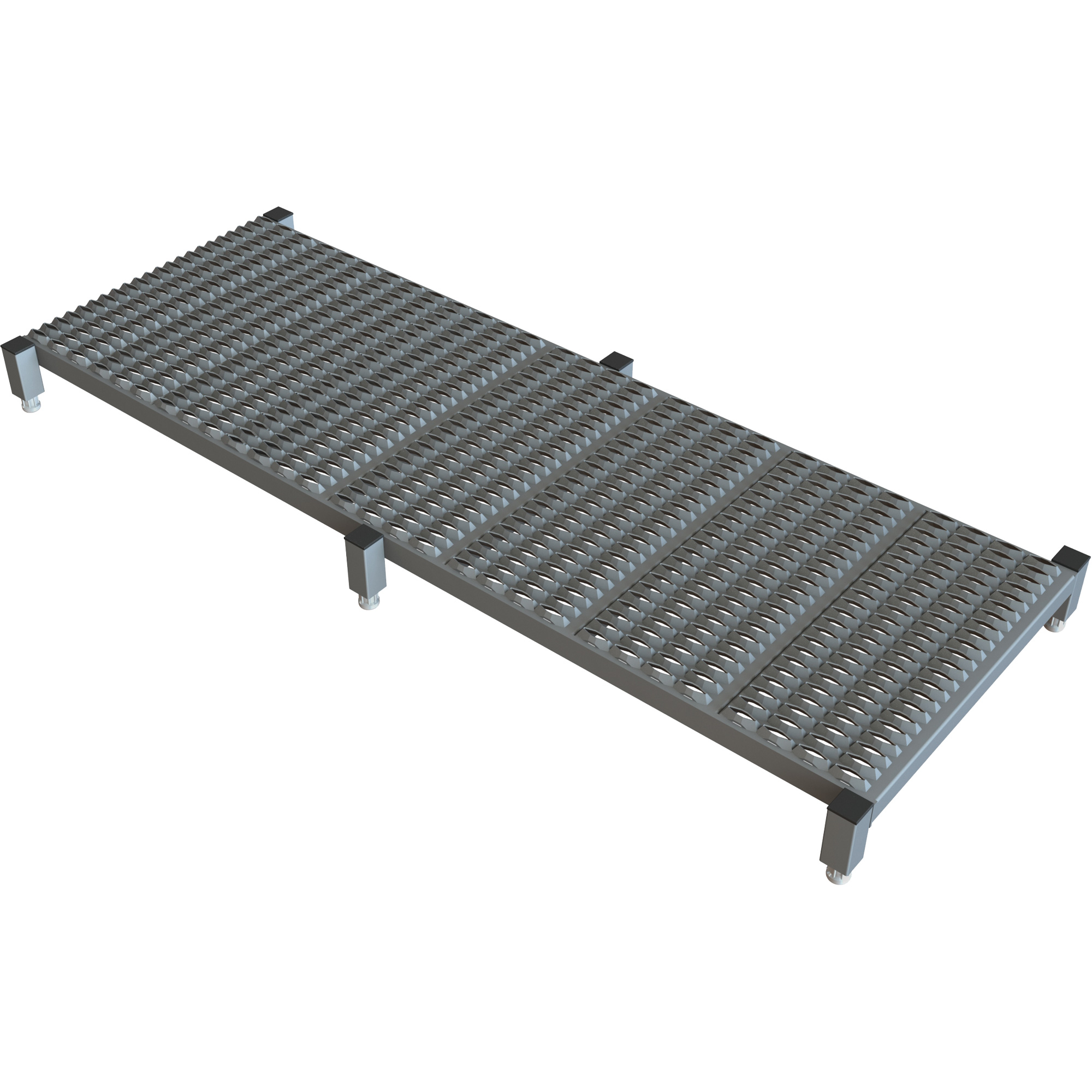Plateforme de travail en une étape à hauteur réglable, 24" la x 71" pr, Capacité de 800 lb, Entièrement soudé