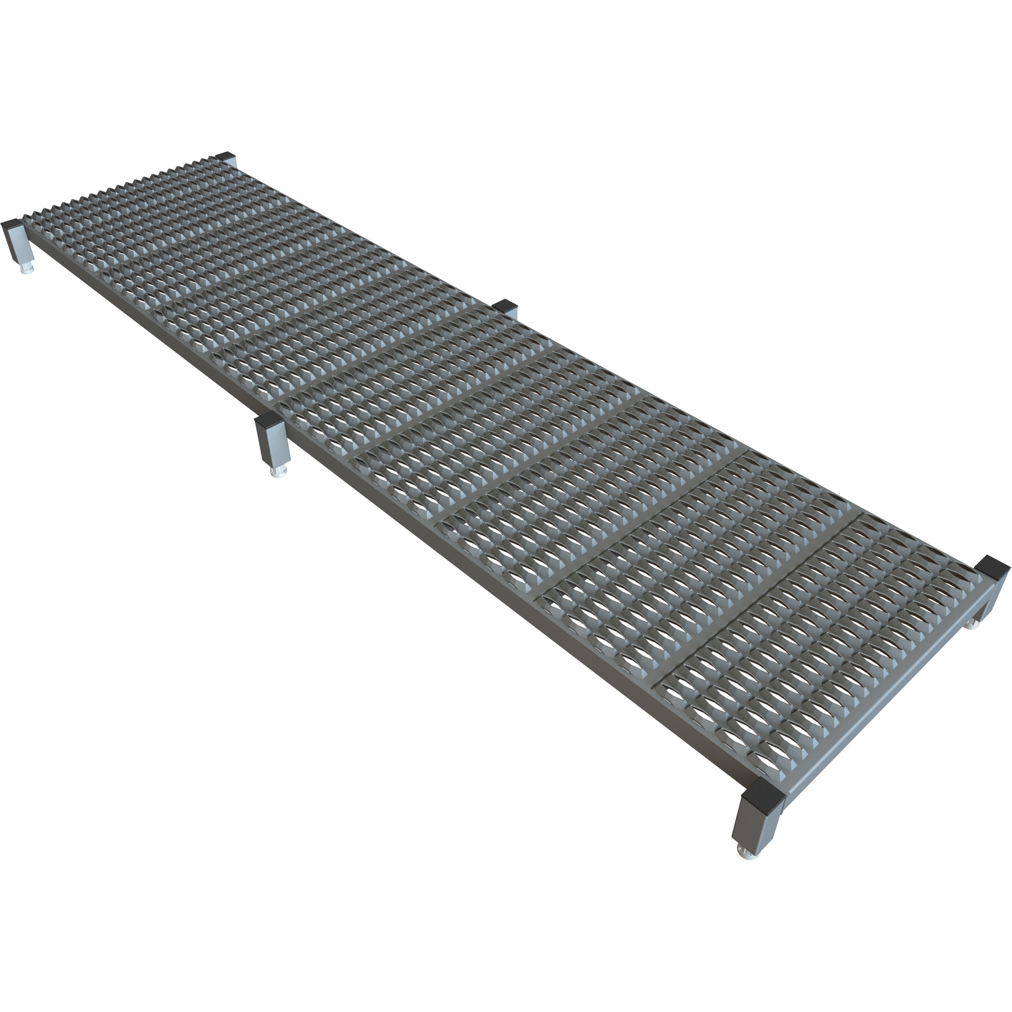Plateforme de travail en une étape à hauteur réglable, 24" la x 97" pr, Capacité de 800 lb, Entièrement soudé