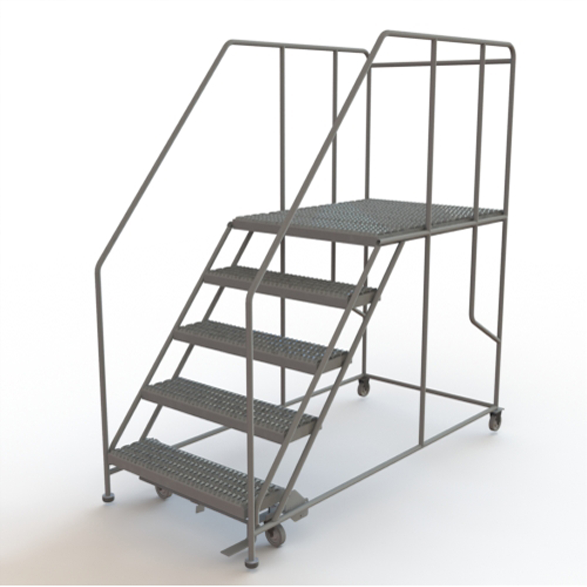 Plateforme de travail mobile, Acier, 5 Marches, 50" ha, 48" p, 36" Marche, Strié
