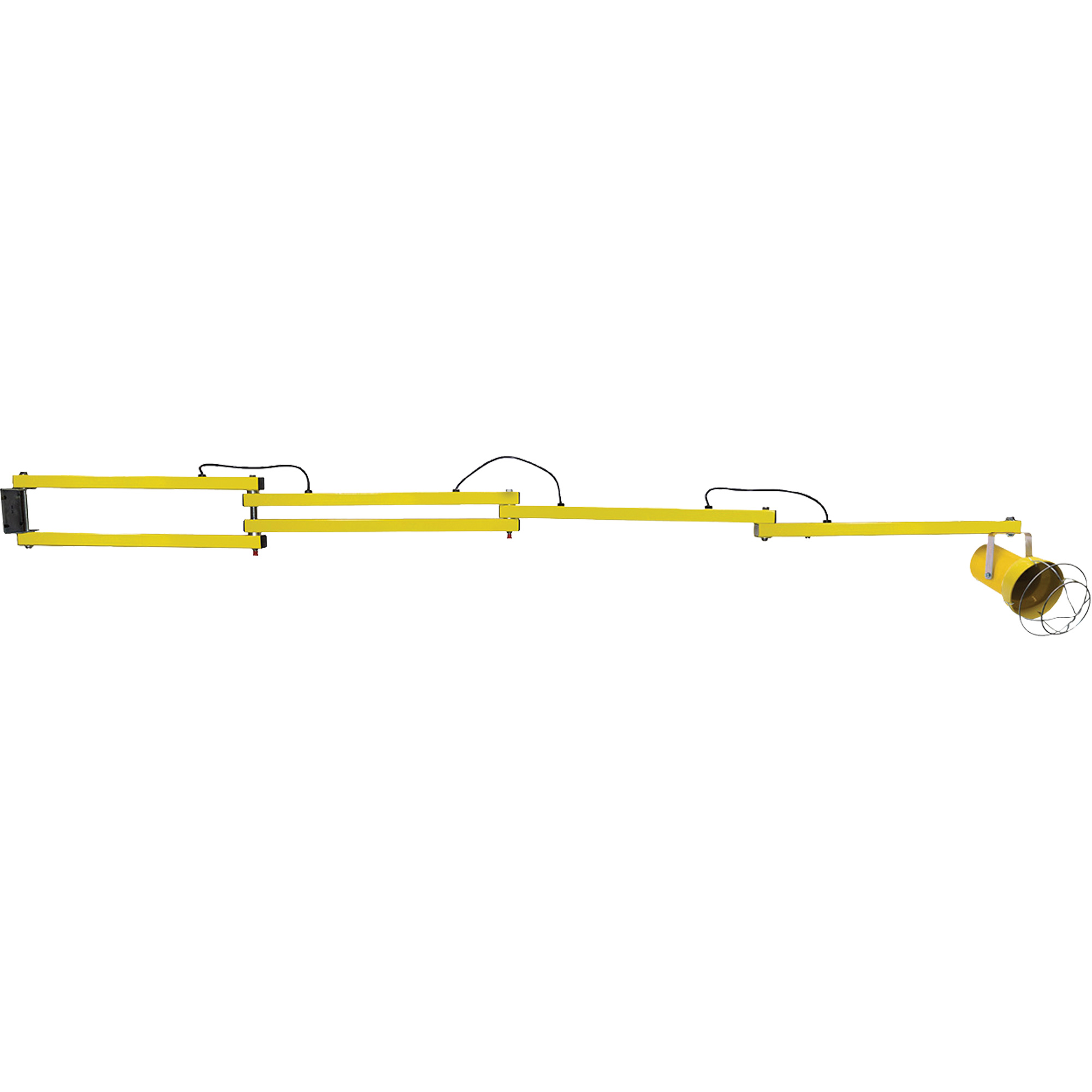 LAMPE,QUAI,ETRESILLON DBLE REGLABLE,114"LO,METAL, Ampoule Incandescente, Bras 114"