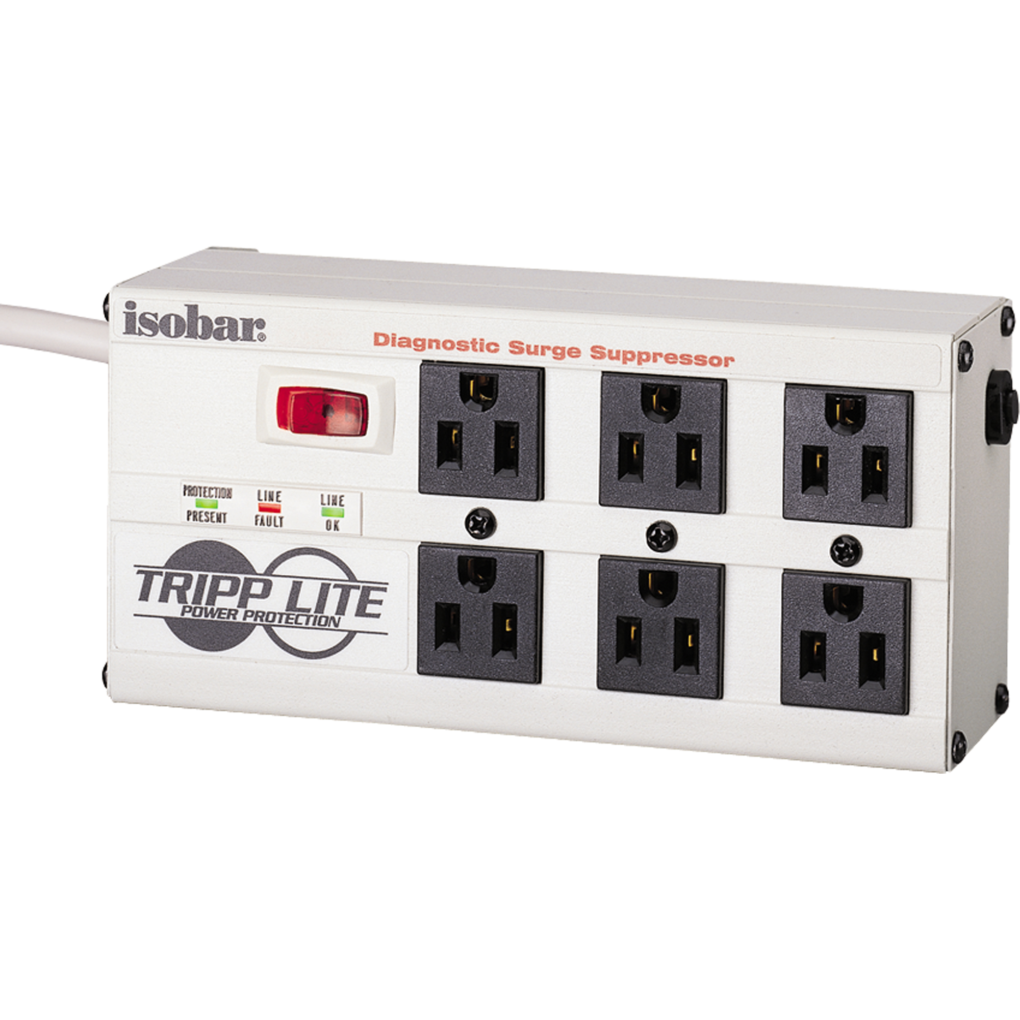 Limiteurs de surtension IsobarMD, 6 Prises, 2850 J, 1440 W, Cordon 6'