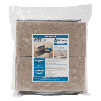 Trousse de lutte contre les déversements Flack Pack, Huile seulement, Sac, Absorbance de 27 gal. US