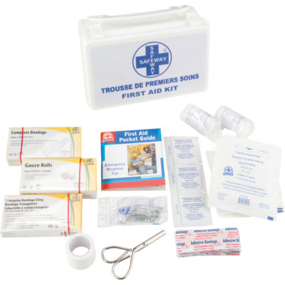 Trousse de premiers soins, Dispositif médical Classe 1, Boîte en plastique