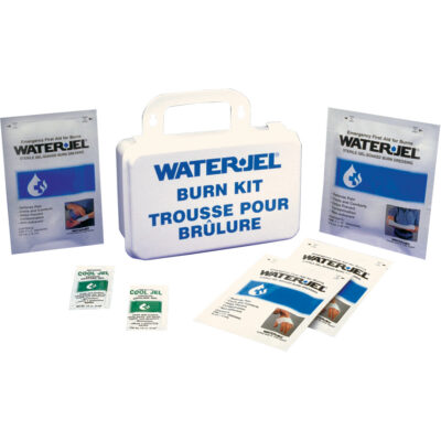 Trousses d'urgence pour brûlures Water JelMD, Boîte en plastique de 10 unités, Classe 2