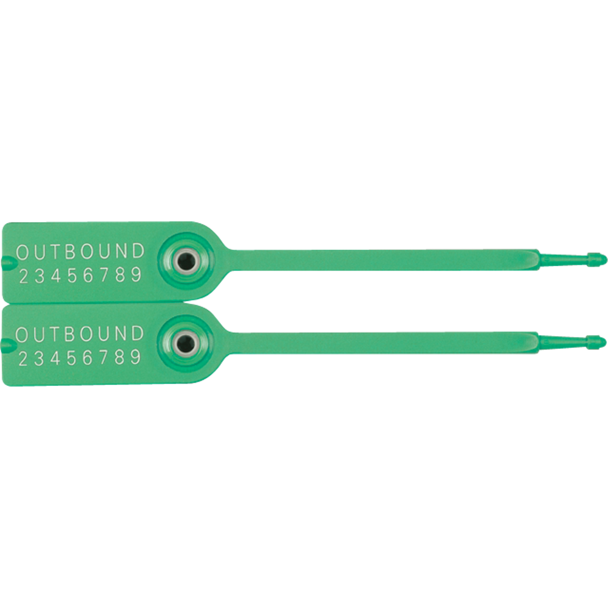 Scellés pour bacs de manutention GeminiMD, 7-1/4", Plastique, Pousser et tirer