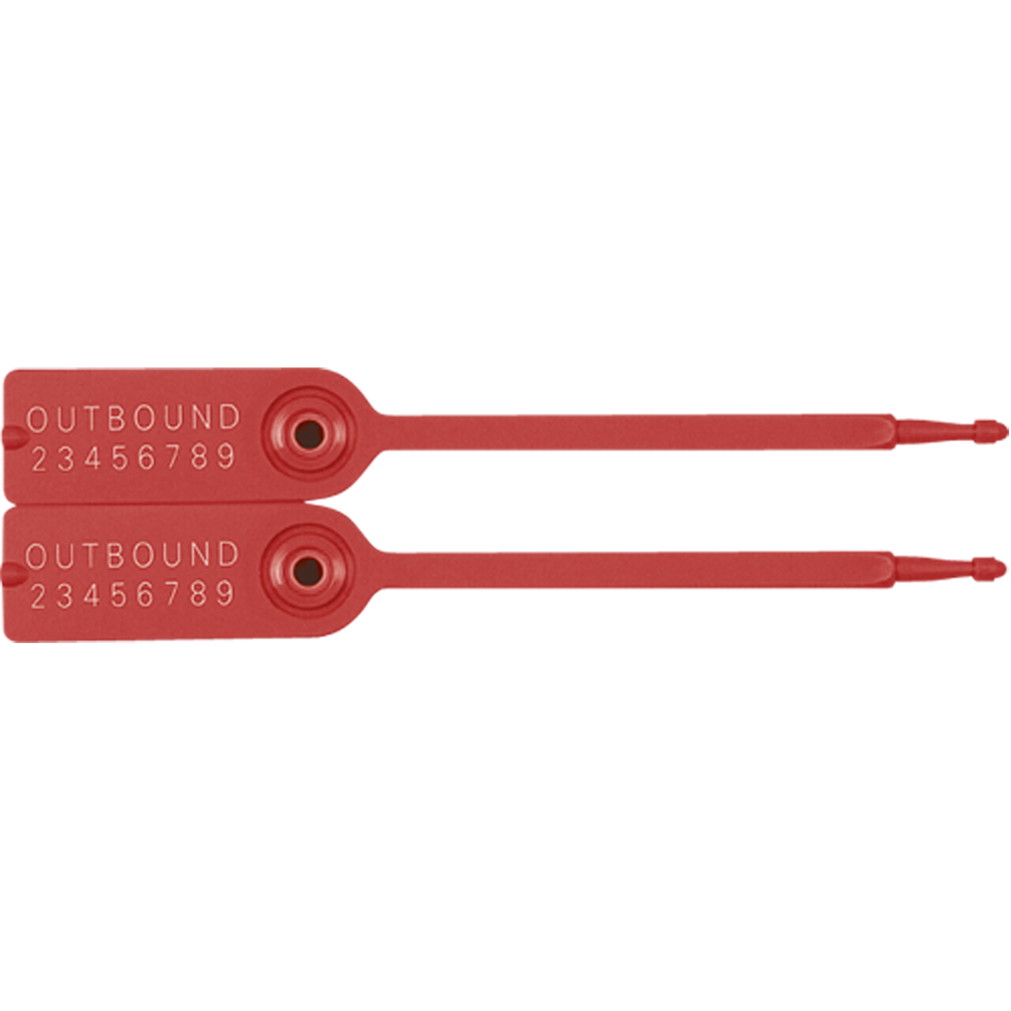 Scellés pour bacs de manutention GeminiMD, 7-1/4", Plastique, Pousser et tirer