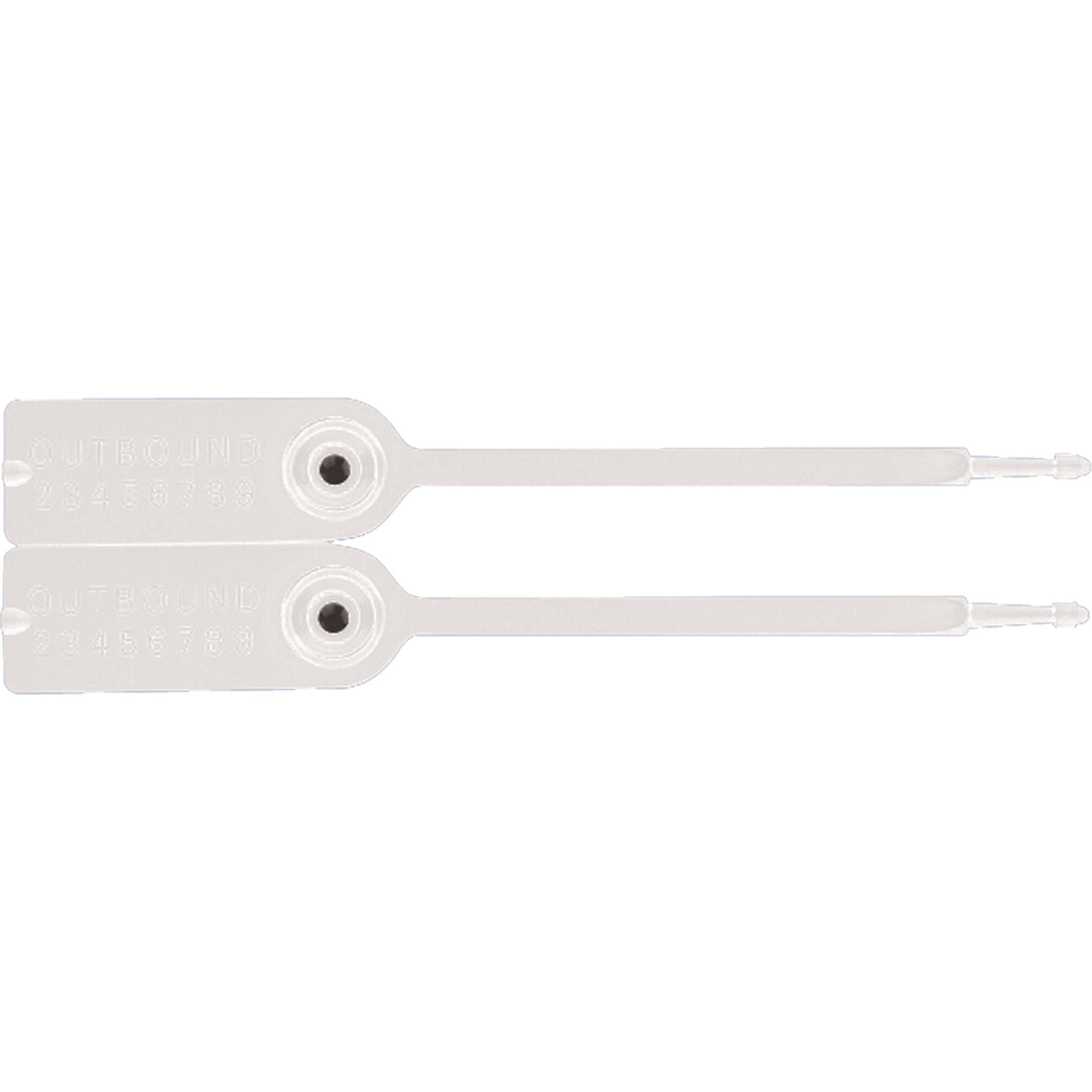 Scellés pour bacs de manutention GeminiMD, 7-1/4", Plastique, Pousser et tirer