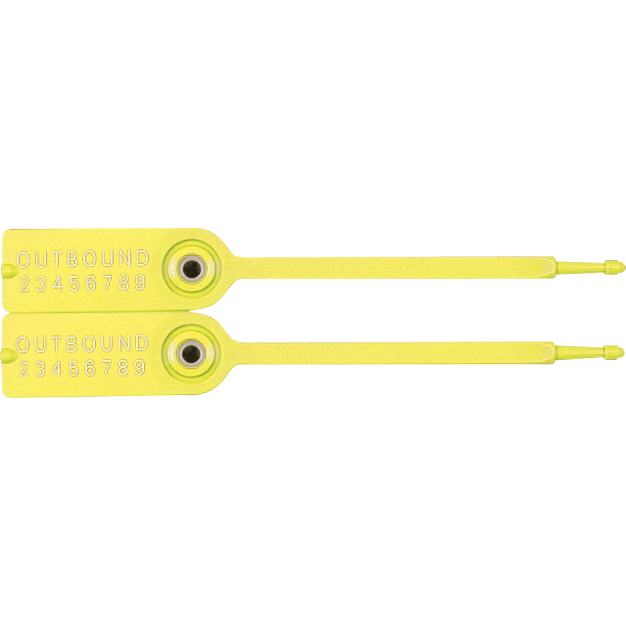 Scellés pour bacs de manutention GeminiMD, 7-1/4", Plastique, Pousser et tirer