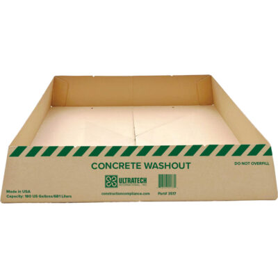 Berme de lavage de béton économique Ultra-ConcreteMD, Capacité 140 gal., 4' la x 4' lo x 15" h