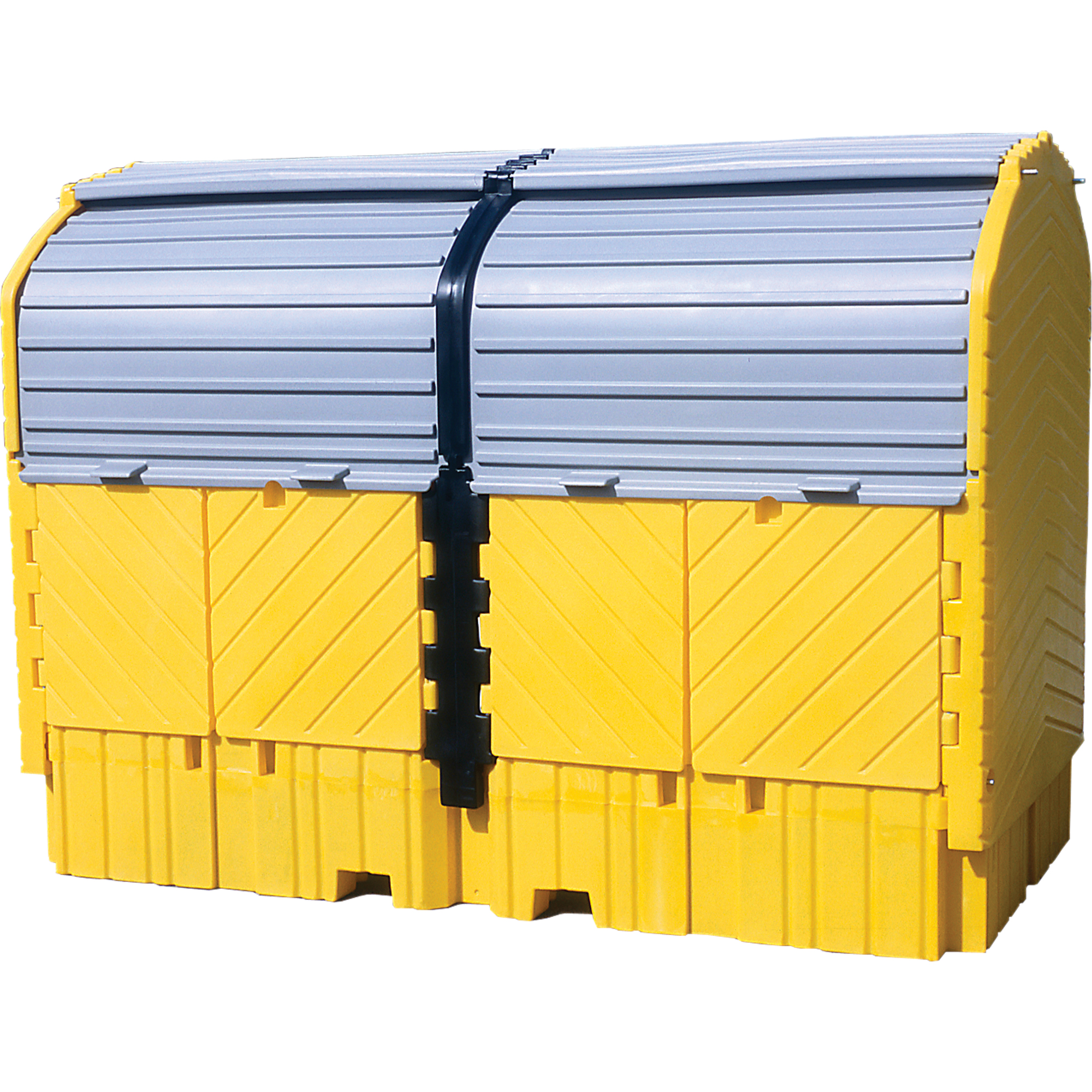 Contenant rigide pour GRV avec drain Ultra-Twin, 128" lo x 67" la x 96" h, Capacité de charge 8000 lb