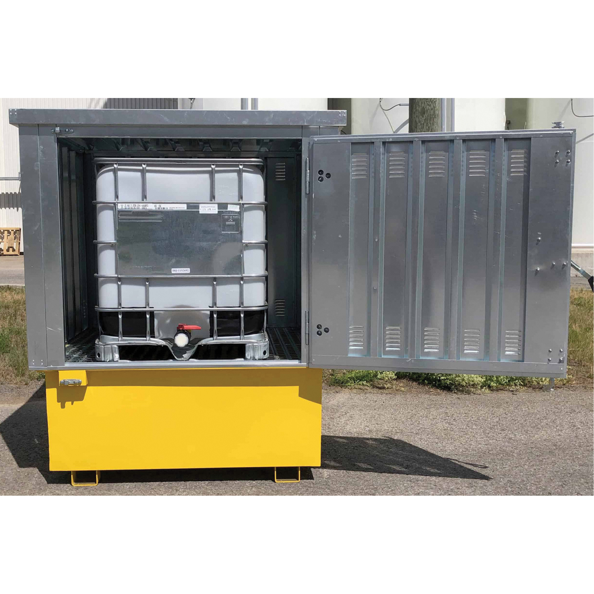 Couvercle rigide en acier Ultra-IBC, 71,1" lo x 83,1" la x 66,3" h, Capacité de charge 5640 lb
