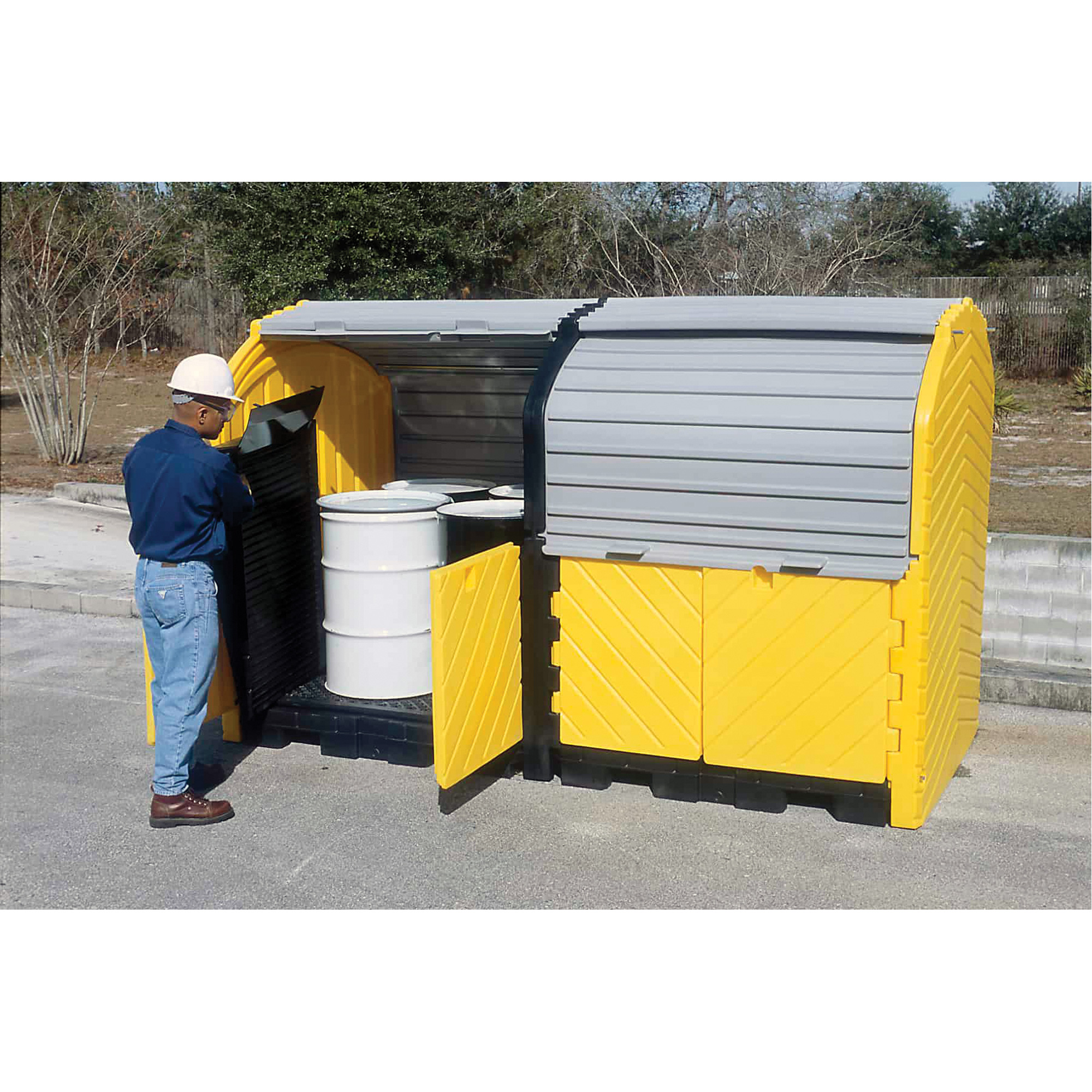 Kit d’extension avec drain pour Ultra-Hard Top Spill PalletsMD, 64" lo x 79" la x 62" h, Capacité de charge 9000 lb