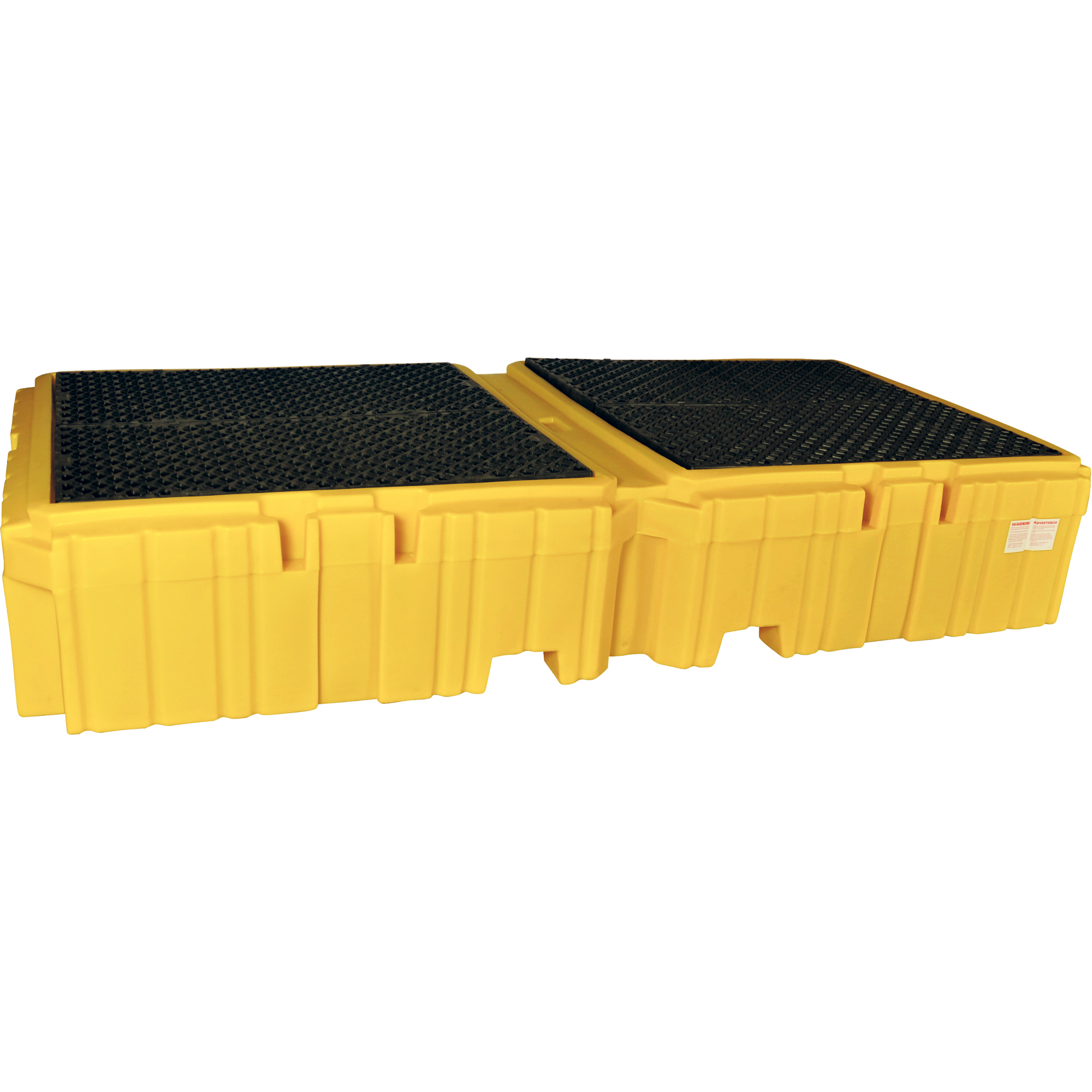 Palette antidéversement sans drain Ultra-Twin IBC Spill PalletMD, Capacité de déversement 535 gal. US, 124,5" x 61,625" x 22"
