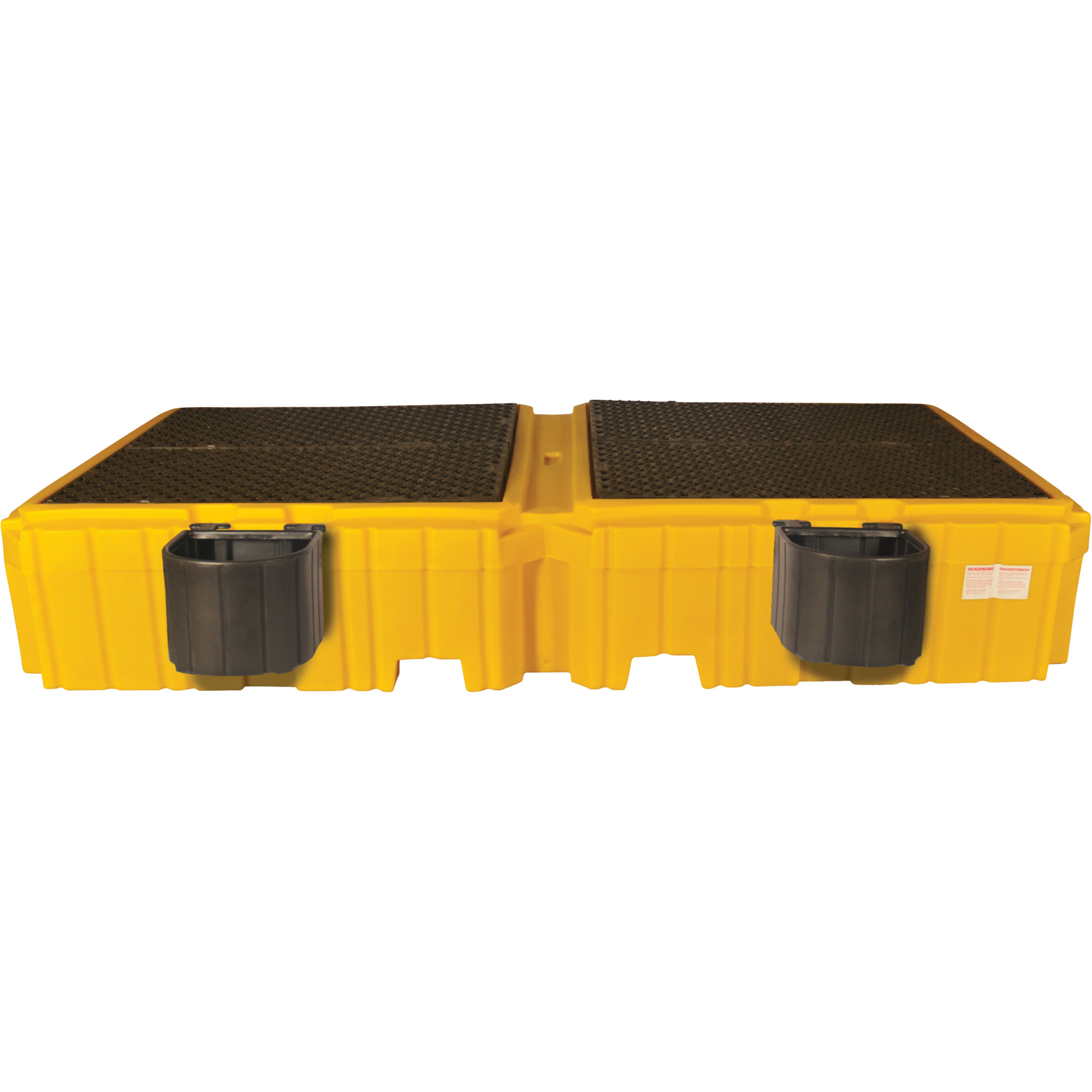 Palette antidéversement sans drain Ultra-Twin IBC Spill PalletMD, Capacité de déversement 535 gal. US, 124,5" x 61,625" x 22"