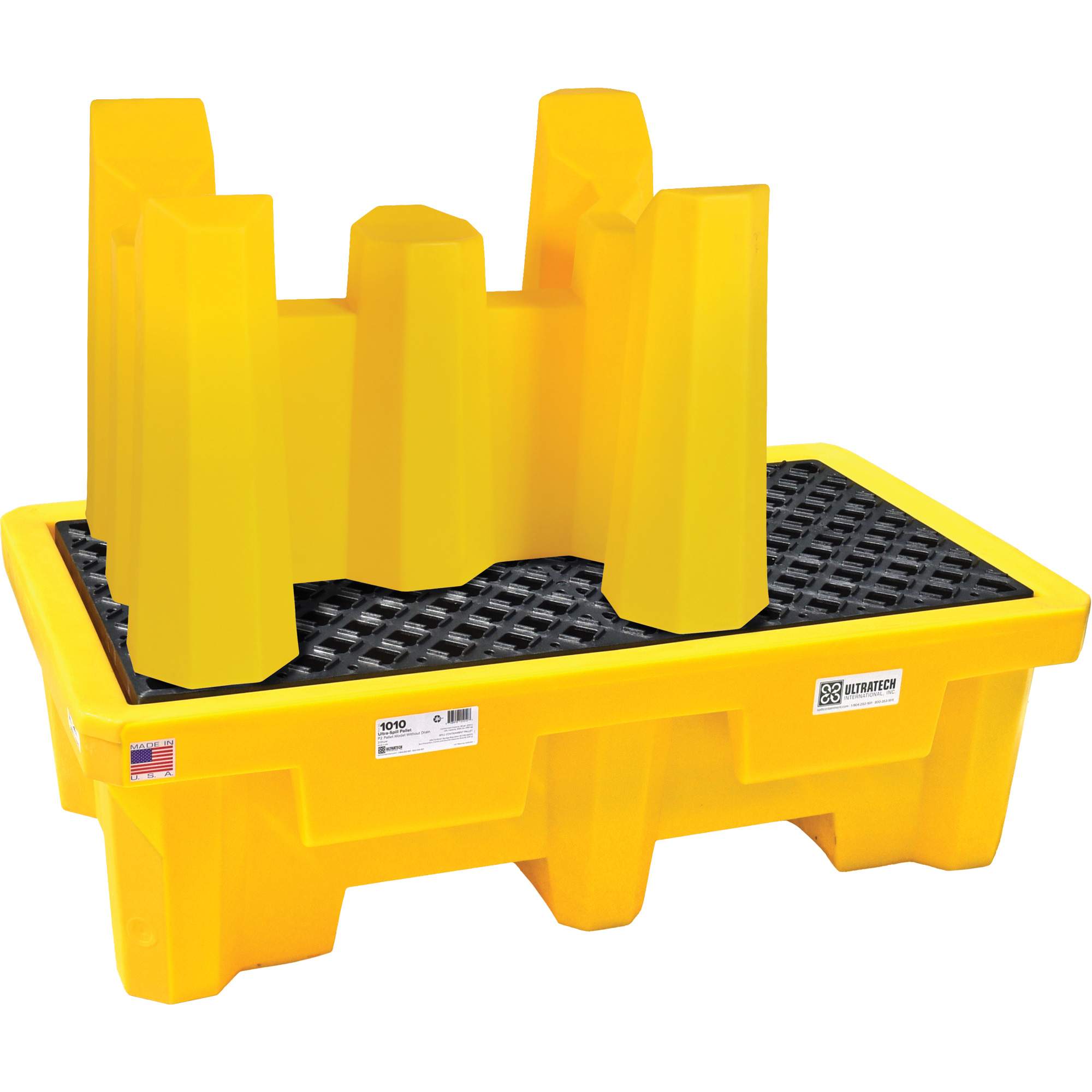 Ultra-Drum Rack Containment SystemsMD 1 baril, 52" lo x 49,5" la x 29" ha, 66 gal. US Capacité