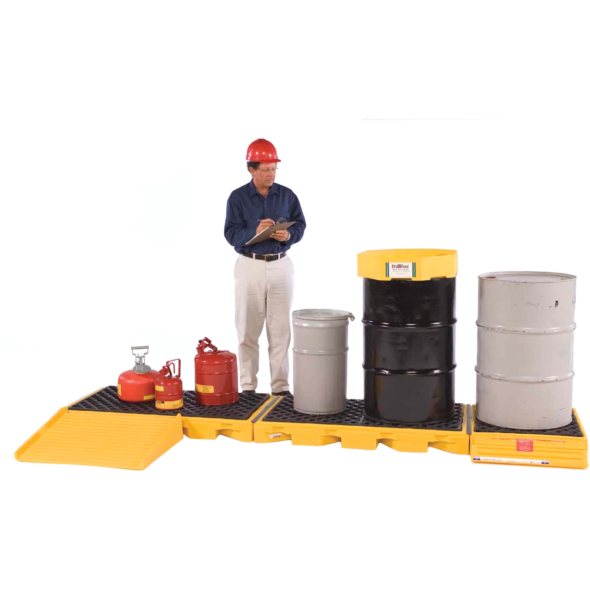 Système de réservoir souple Ultra-Inline Spill DecksMD, Capacité de déversement 121 gal. US, 129,8" x 25,9" x 5,8"