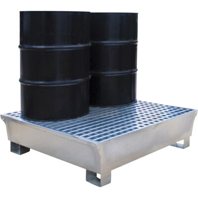 Ultra-Spill PalletMD en acier, 2 barils, Capacité de déversement 68 gal. US, 47,2" x 31,4" x 17,4"