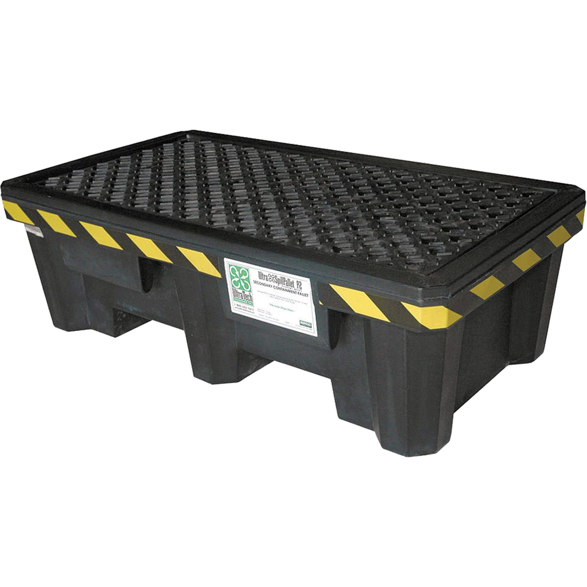 Ultra-Spill PalletMD modèle économique, 2 barils, Capacité de déversement 66 gal. US, 53" x 29" x 16,5"