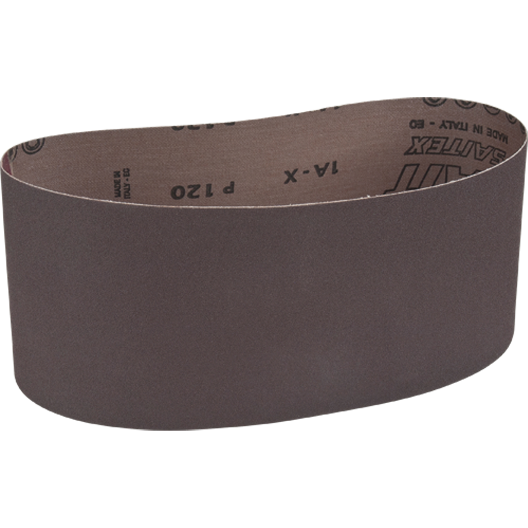 Courroie abrasive pour ponceuse portative, 4" la x 24" lo, Oxyde d'aluminium, Grain 120