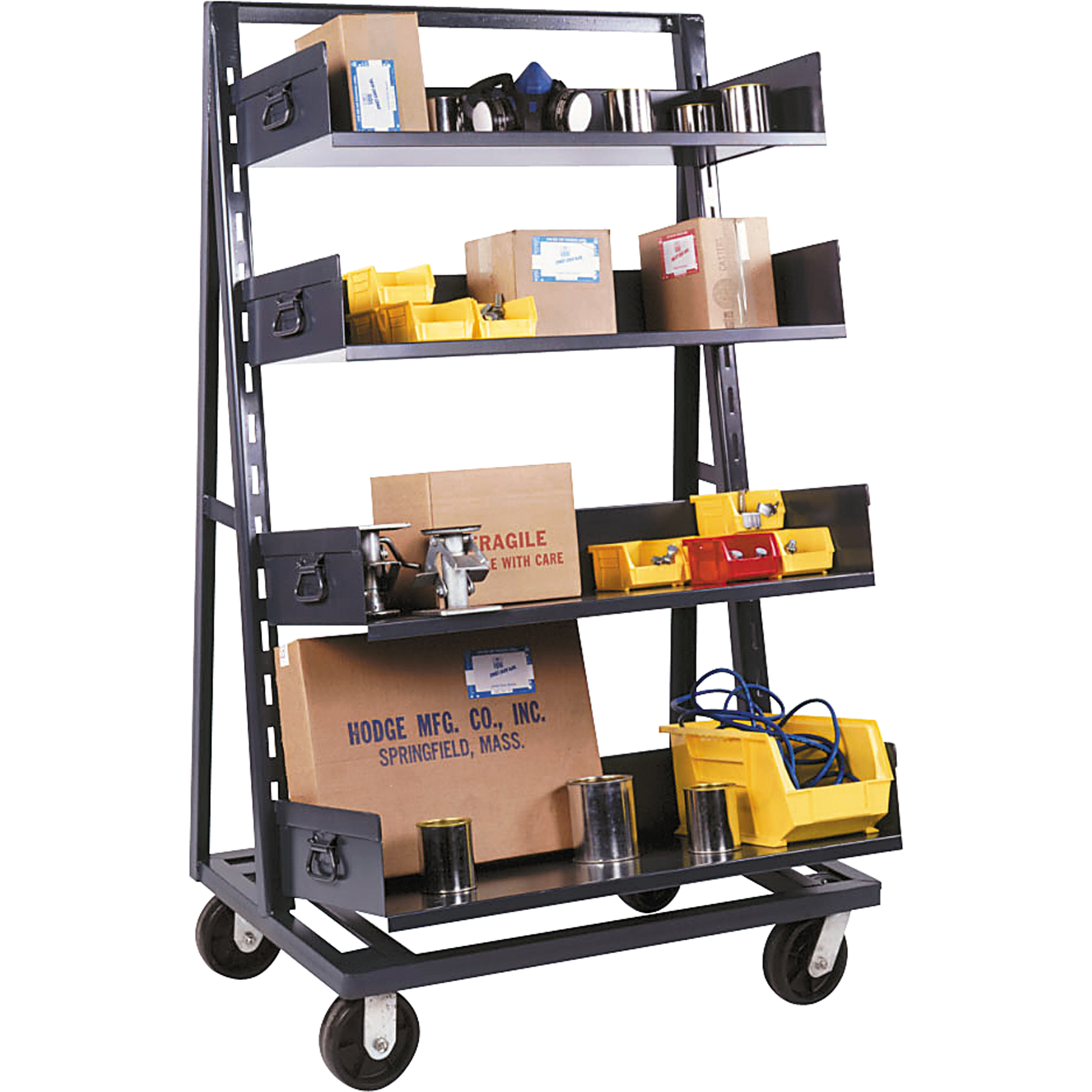 Chariots Adjust-A-Tray, 18" x 38" x 64", Capacité 1500 lb