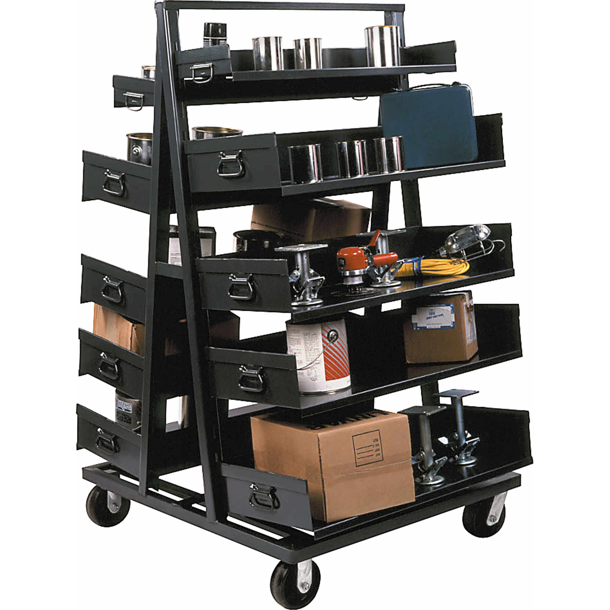 Chariots Adjust-A-Tray, 30" x 38" x 64", Capacité 2500 lb
