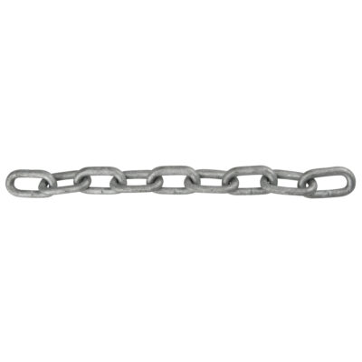 Chaîne à maillon droit, Acier à faible teneur en carbone, 1" x 100' (30,4 m) l, Calibre 30, Charge d'utilisation 17 900 lb (8,95 tonnes)