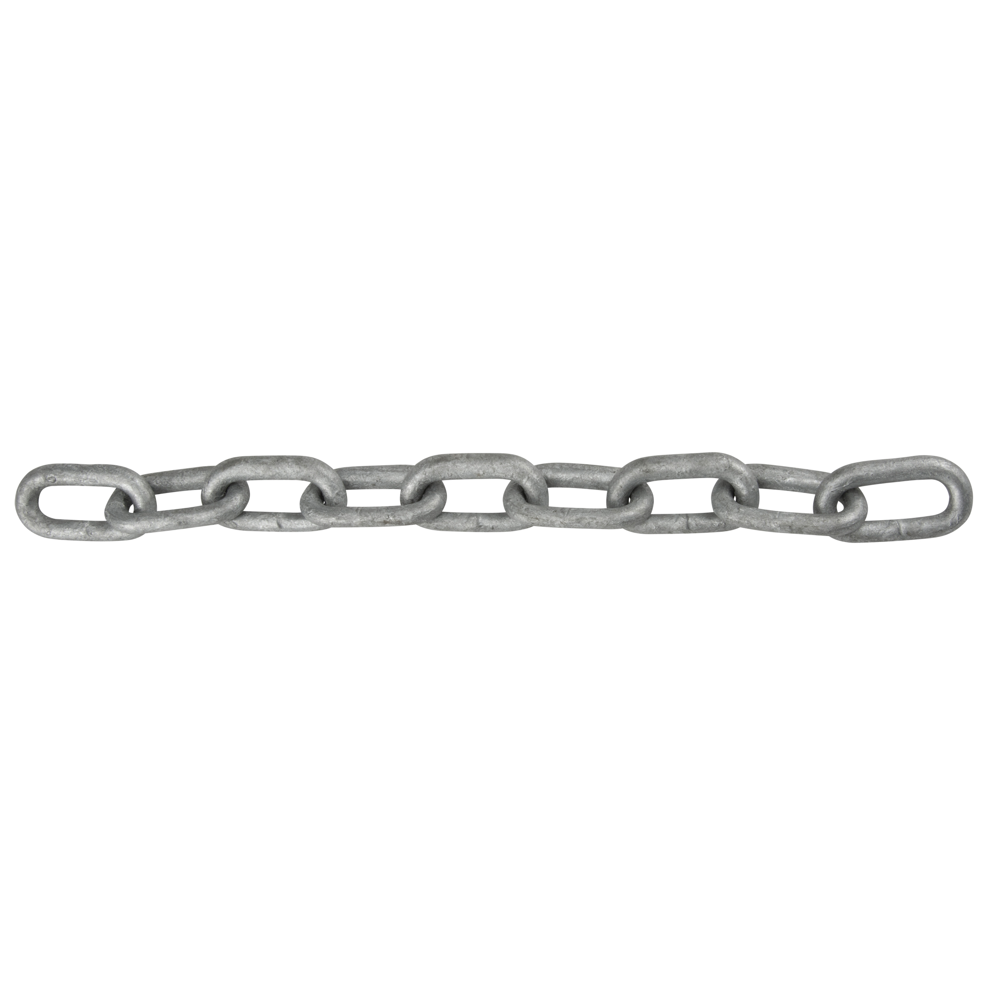 Chaîne à maillon droit, Acier à faible teneur en carbone, 1" x 100' (30,4 m) l, Calibre 30, Charge d'utilisation 17 900 lb (8,95 tonnes)